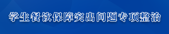 学生餐饮保障突出问题专项整治